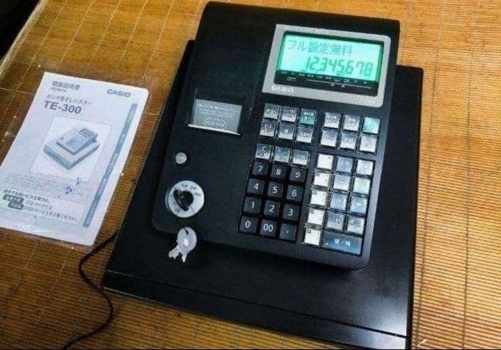 カシオレジスター TE-300 フル設定無料 送料無料人気機種 009926