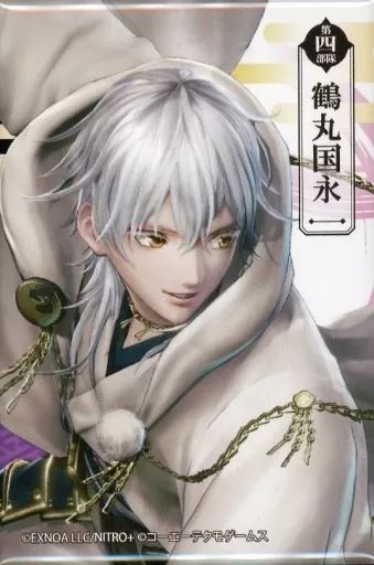 中古】バッジ・ピンズ 鶴丸国永 スクエア缶バッジ 「刀剣乱舞無双