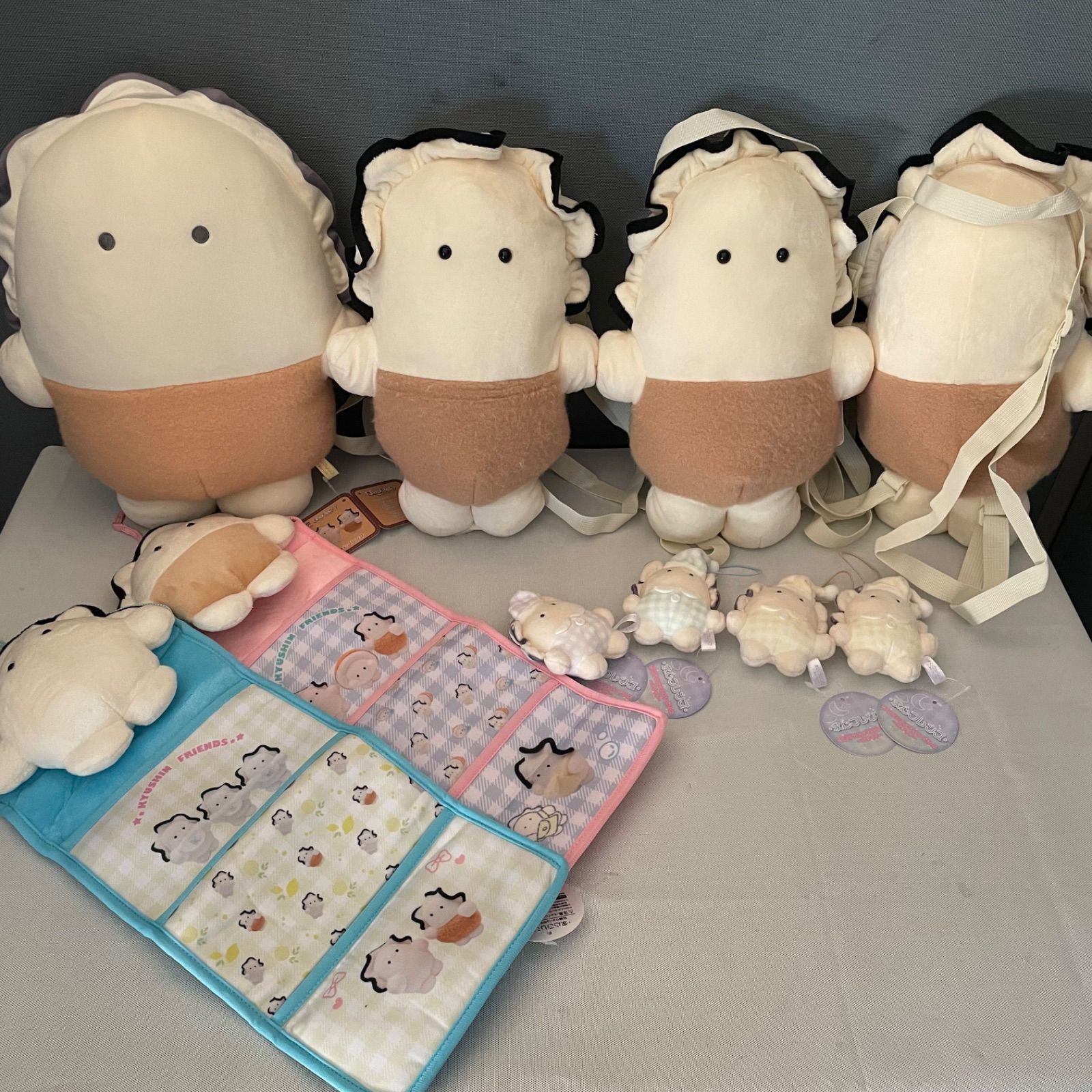 求心フレンズ 牡蠣フライ ましゅもっち リュック マスコットぬいぐるみ パジャマ ウォールポケット 全10点セット