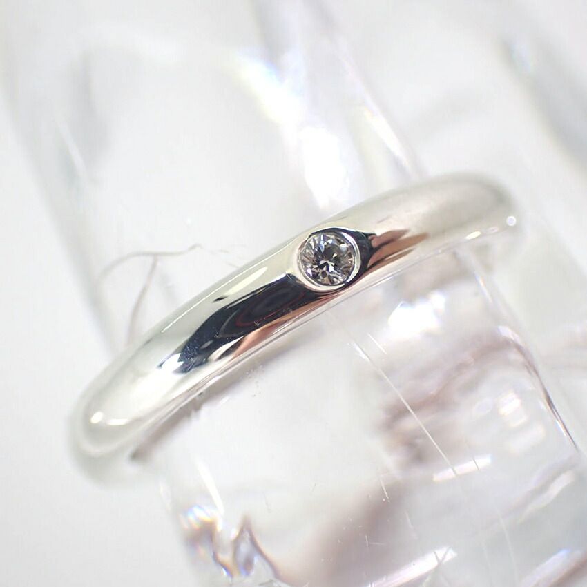 ティファニー　Tiffany スタッキングバンドリング　ダイヤモンド　925SV エルサ・ペレッティ スタッキング バンドリング ダイヤモンド プラチナ