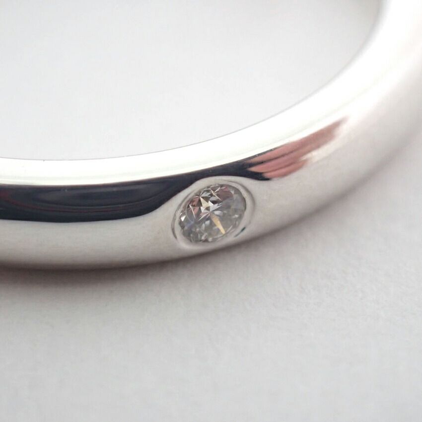 ティファニー　Tiffany スタッキングバンドリング　ダイヤモンド　925SV ティファニー 925 ダイヤ スタッキングバンド リング /9号/j120-35