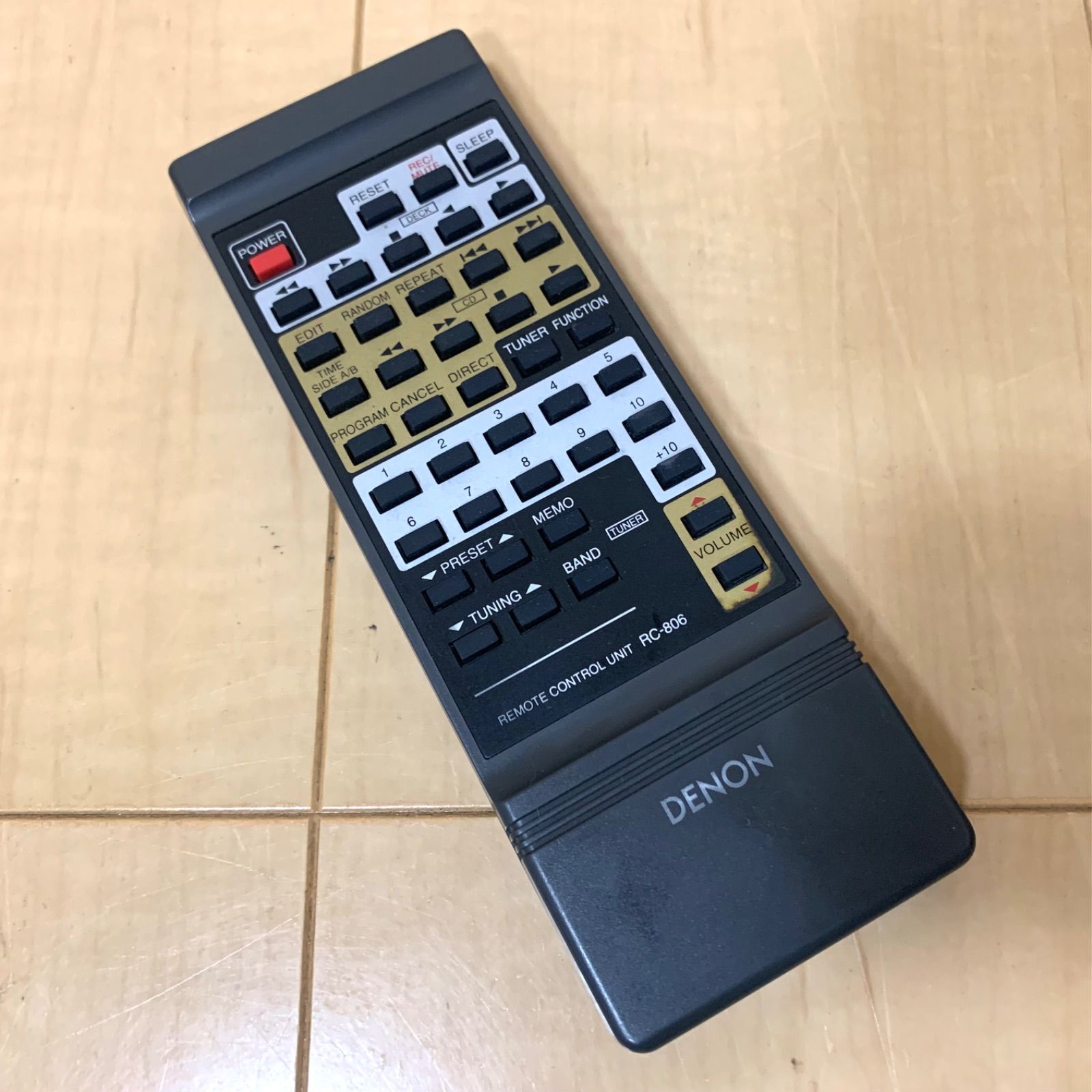 動作品】DENON UPA-F07 リモコン RC-806/デノン D-F07シリーズ
