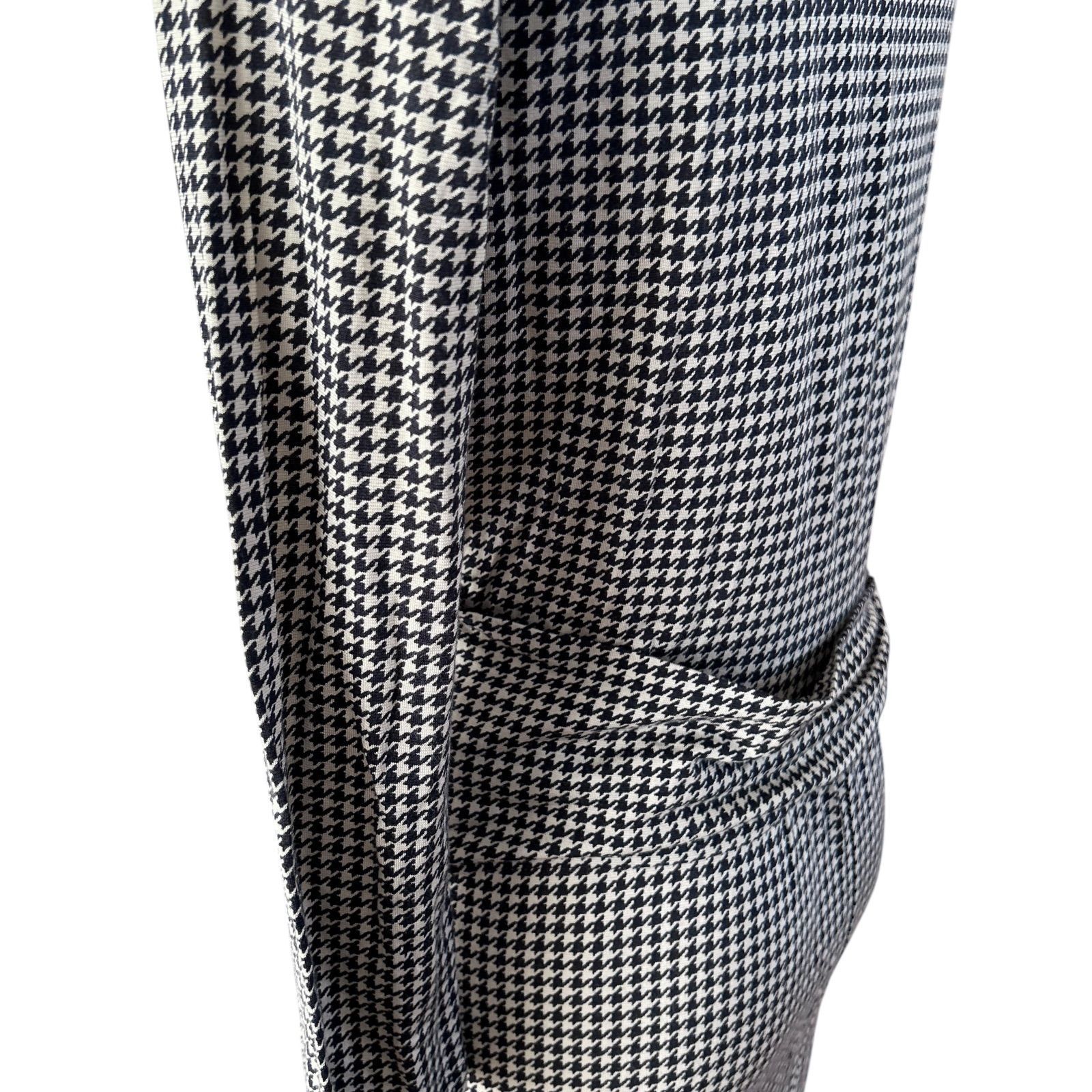 MaxMara weekend 千鳥格子 カットソー生地 シルク混 ドレープ