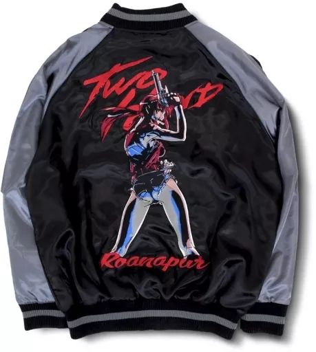 中古】アウターウェア レヴィ 刺繍スカジャン ブラック XXLサイズ