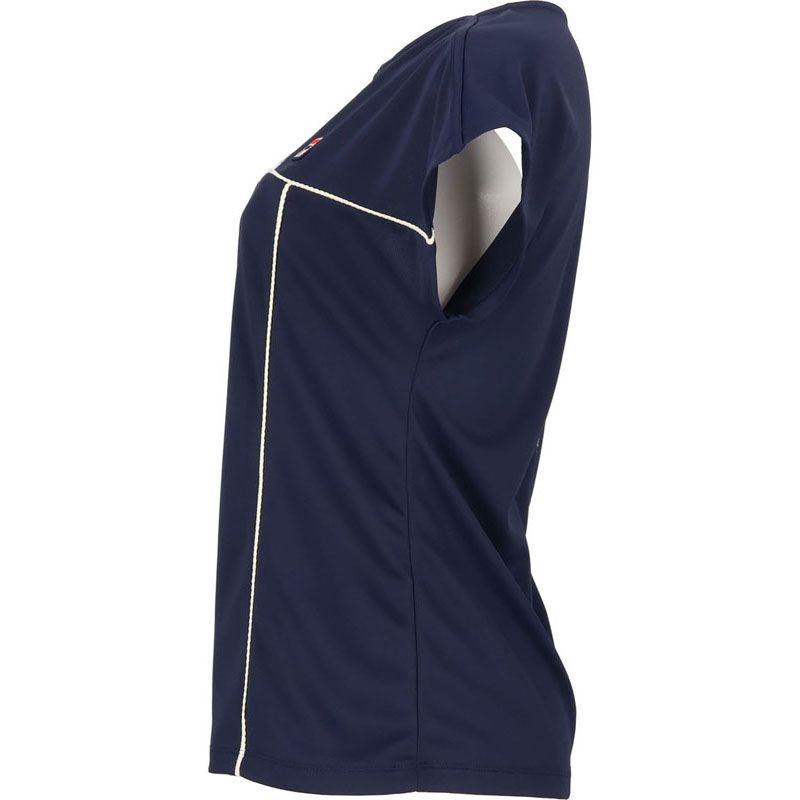 FILA フィラ ゲームシャツ テニス ゲームシャツ (el0220-20z)、ネイビー