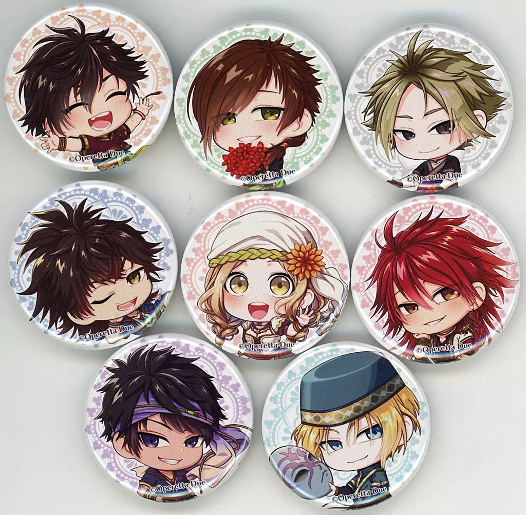 越えざるは紅い花　缶バッジ　SS セット 中古】バッジ・ピンズ 集合 缶バッジ8個セット 「越えざるは紅い花