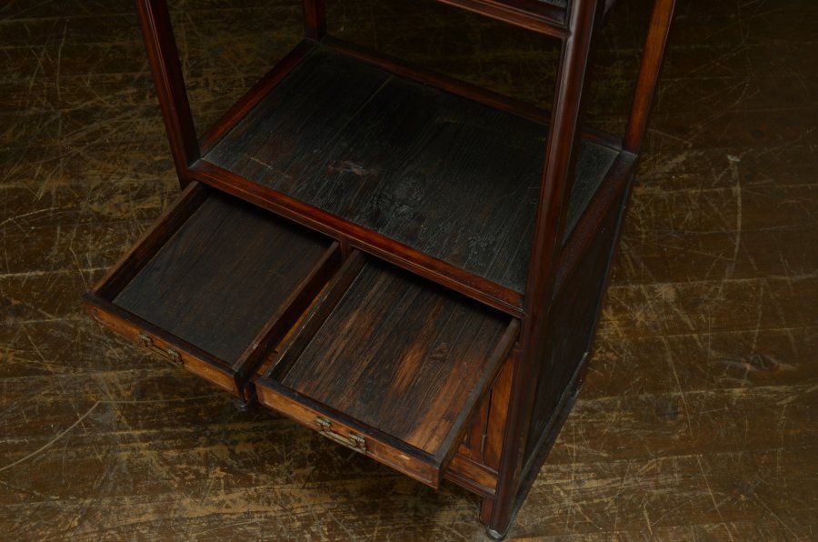 蔵C9431】朝鮮古美術 李朝箪笥 四方棚 卓子 タクジャ 飾棚 - メルカリ