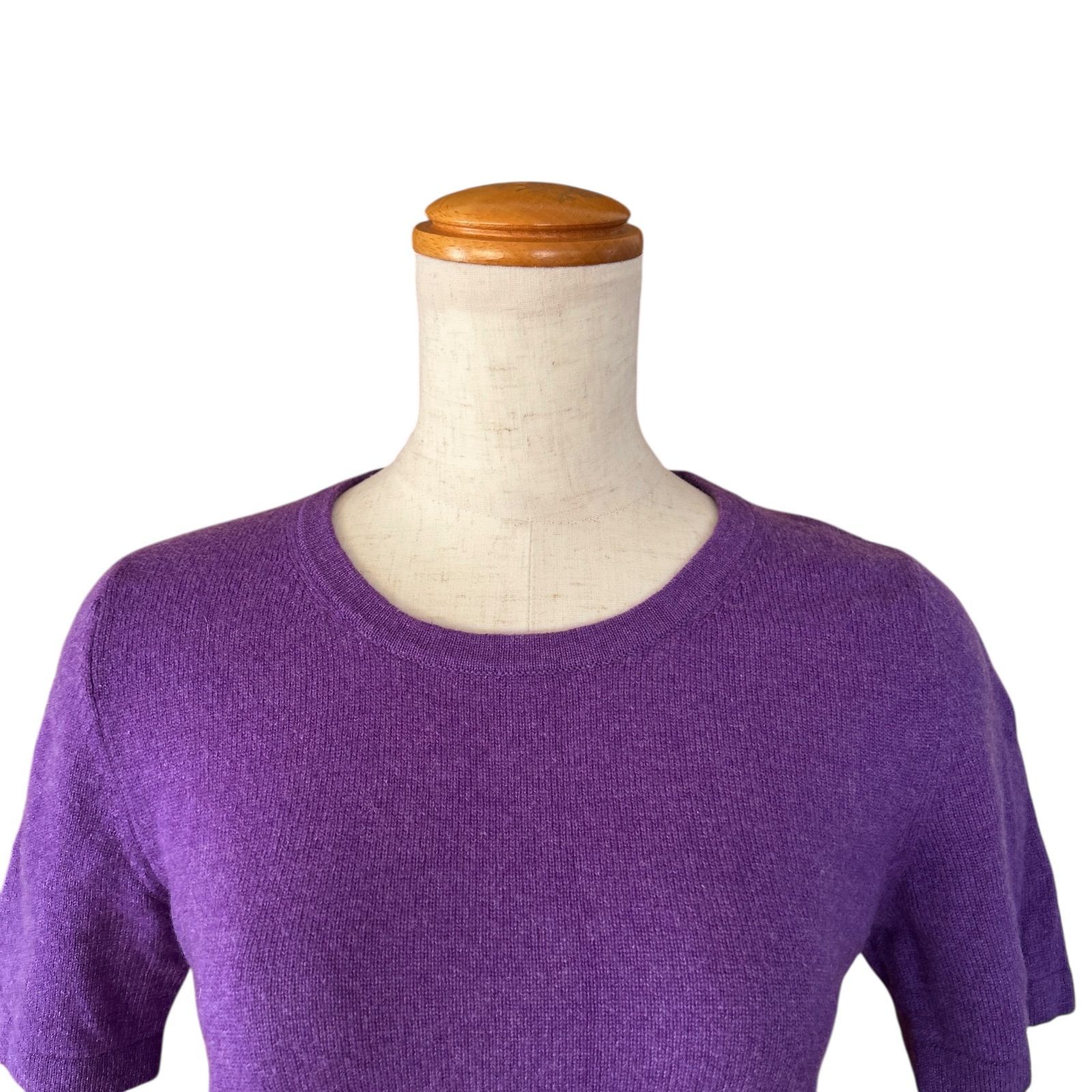 BALLSEY ボールジィ カシミヤ100% パープル 半袖ニット 38 - メルカリ