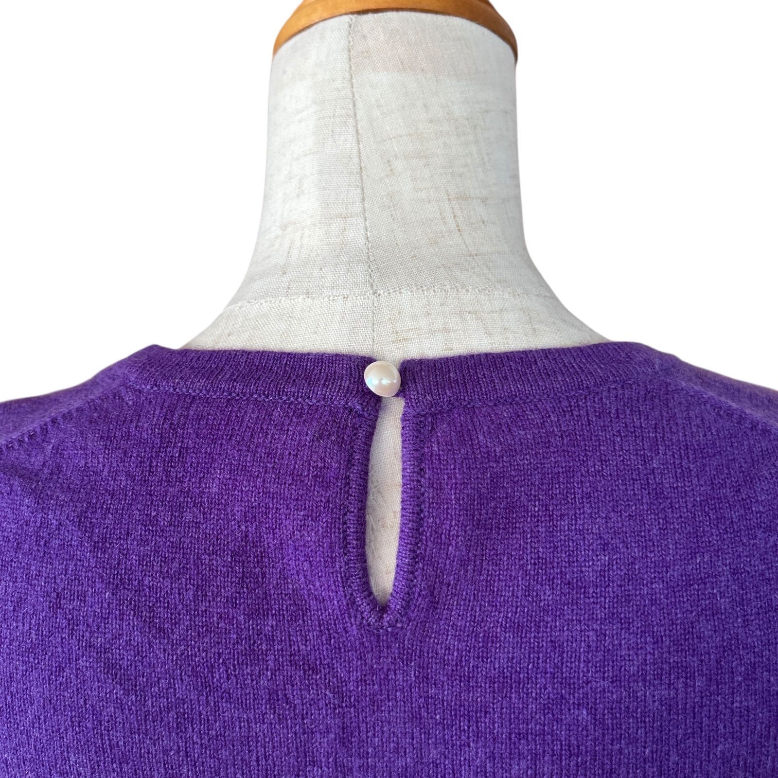 BALLSEY ボールジィ カシミヤ100% パープル 半袖ニット 38 - メルカリ