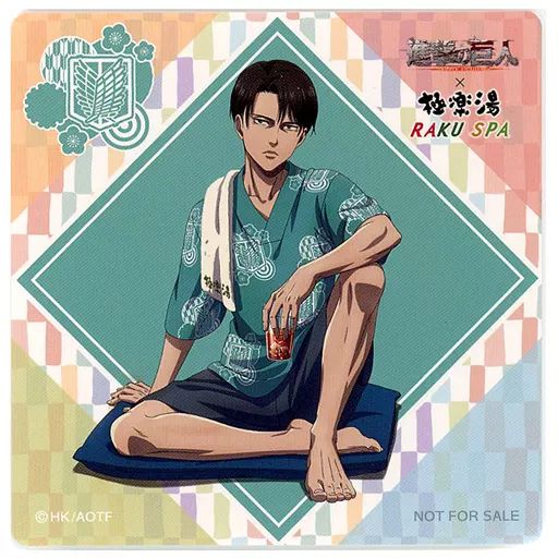 中古】マグカップ・湯のみ リヴァイ(等身) オリジナルコースター