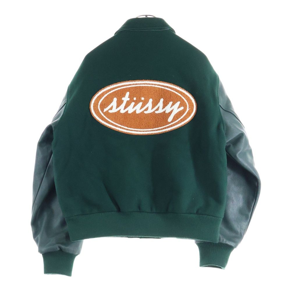 STUSSY (ステューシー) 25AW Script Oval Varsity Jacket ウール