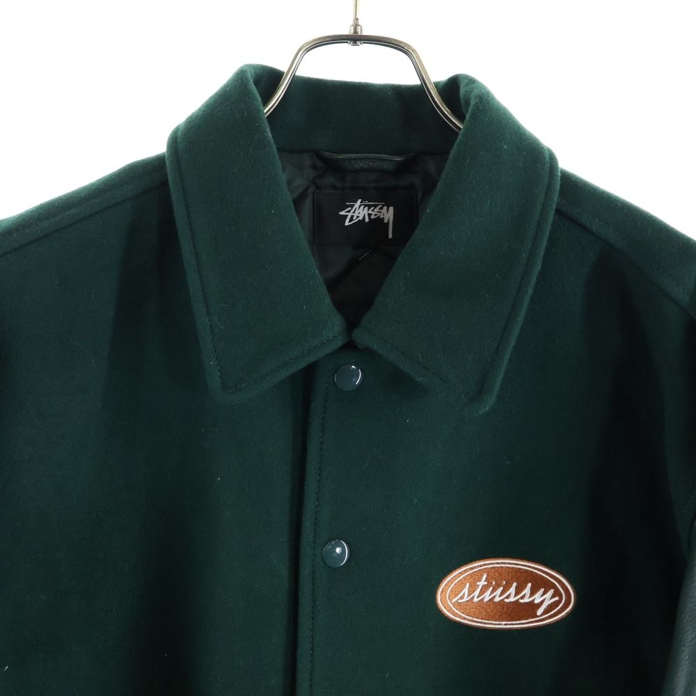 STUSSY (ステューシー) 25AW Script Oval Varsity Jacket ウール