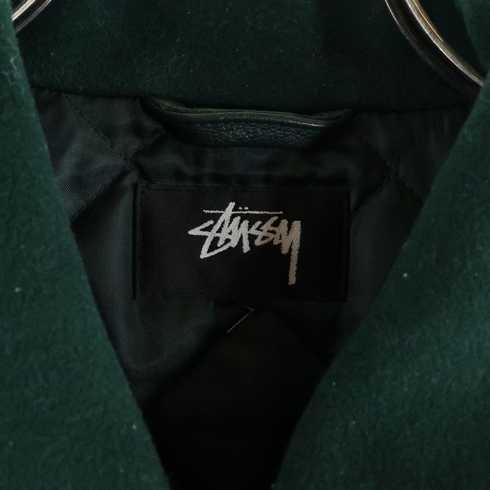 STUSSY (ステューシー) 25AW Script Oval Varsity Jacket ウール