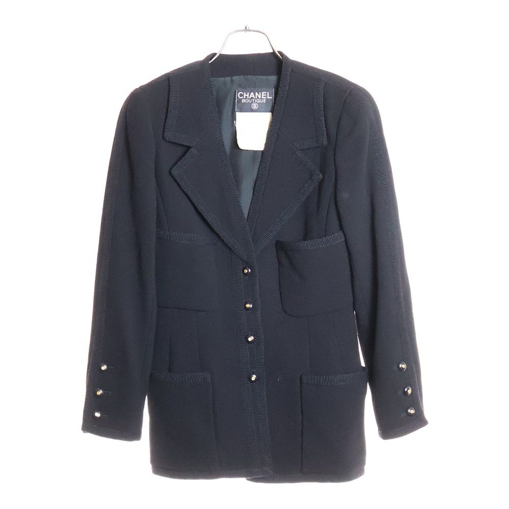 CHANEL (シャネル) ココマークボタン ウール 4B テーラードジャケット