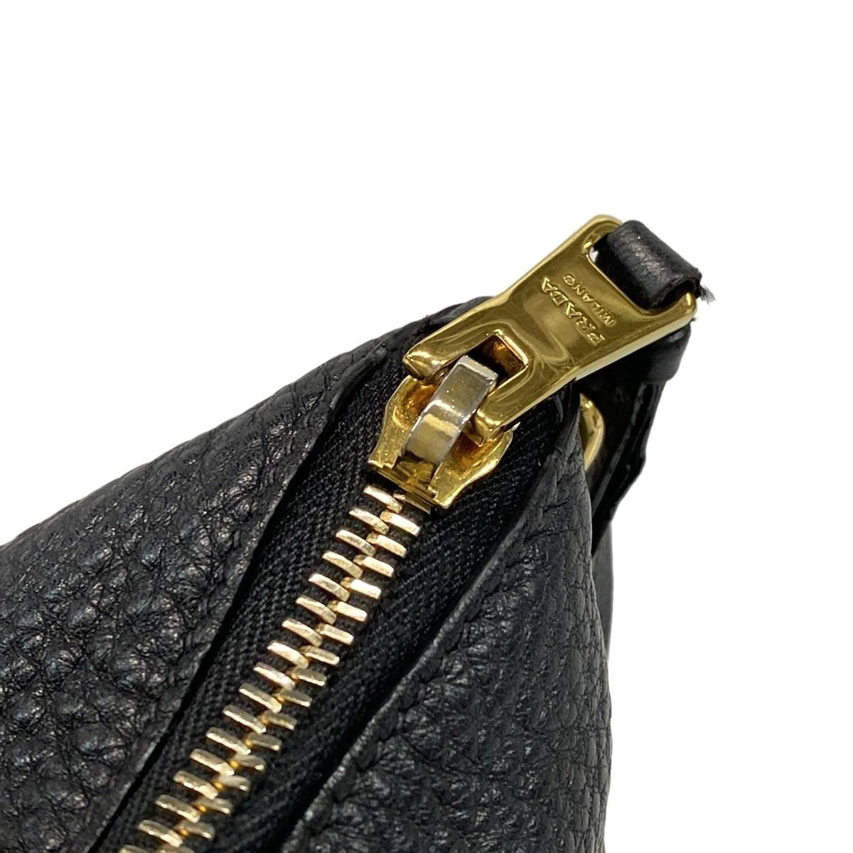 PRADA(プラダ) ショルダーバッグ - 1BH050 黒 ストラップ着脱可 レザー