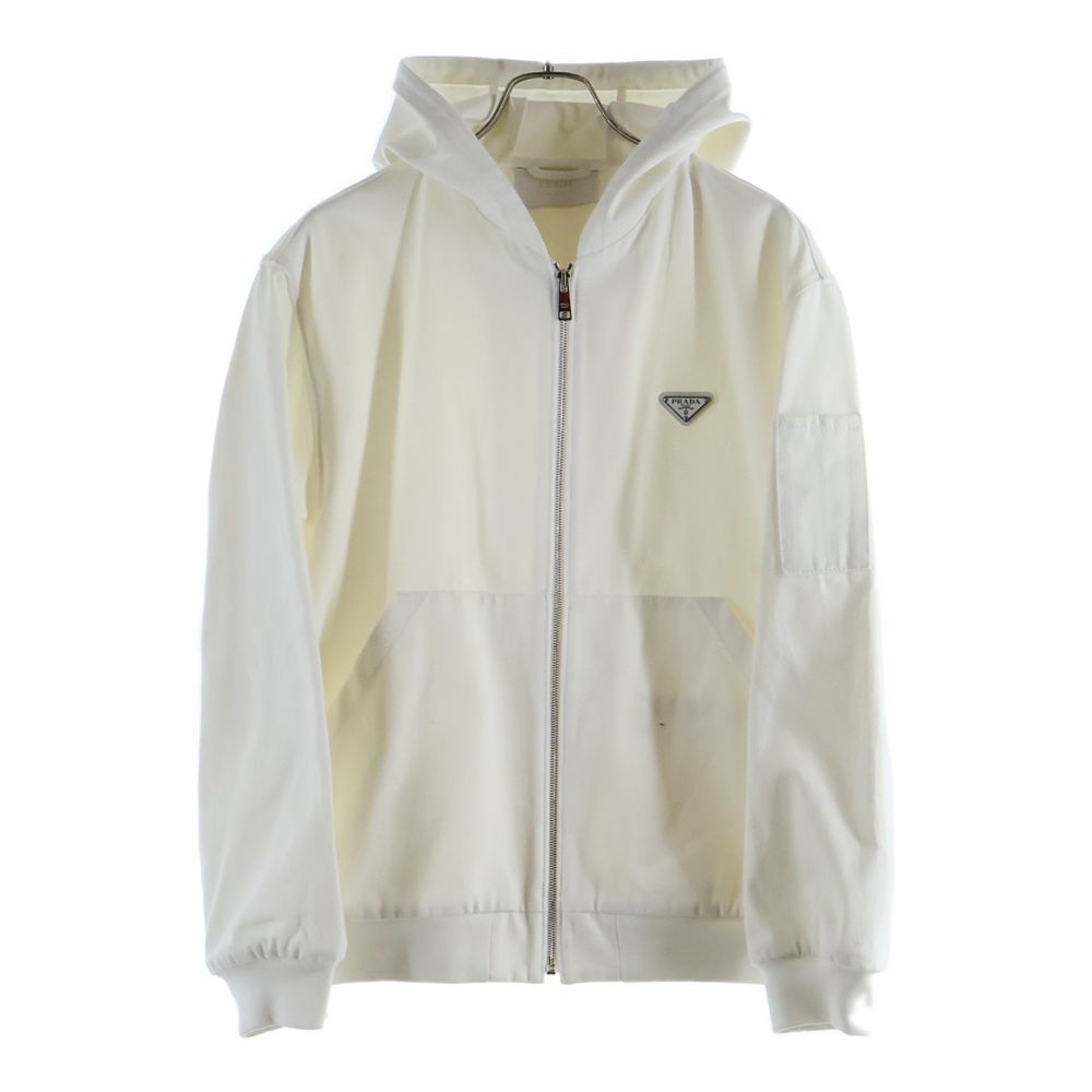 PRADA (プラダ) 23SS トライアングルロゴ プレートデニムフーディー