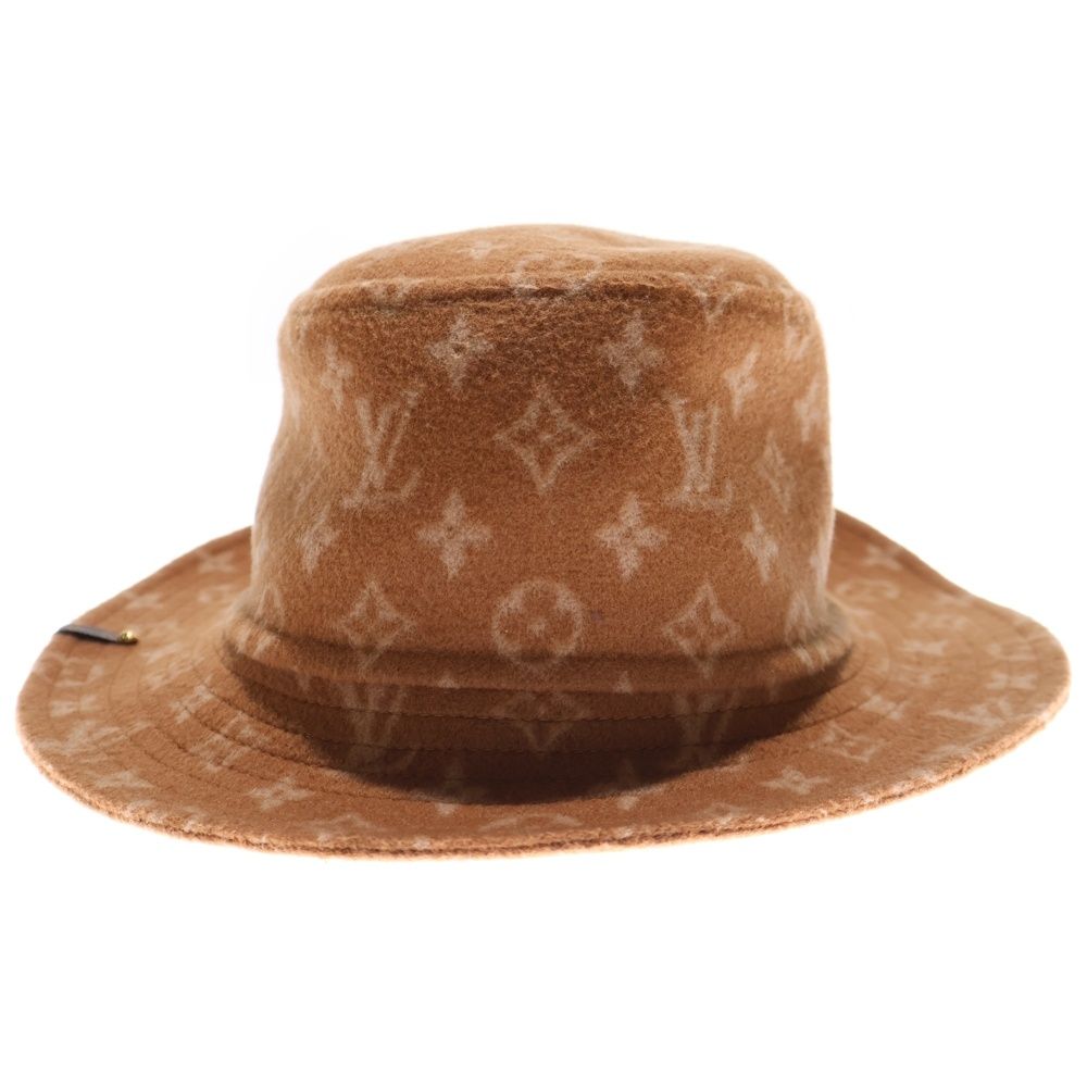 LOUIS VUITTON (ルイヴィトン) モノグラム ウール バケットハット 帽子