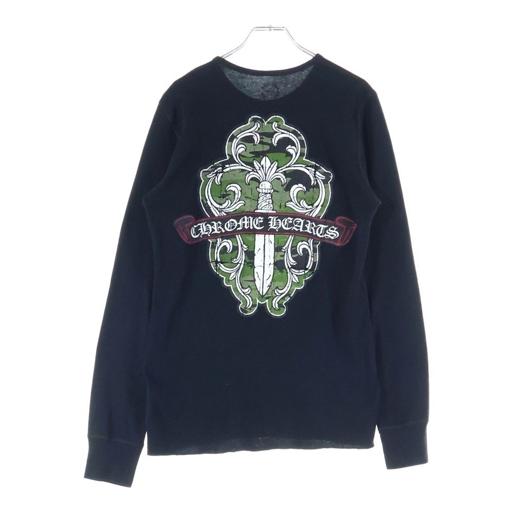 クロムハーツ　バックヴァインダガープリント　サーマルロングスリーブ　Sサイズ CHROME HEARTS (クロムハーツ) バックヴァインダガープリント サーマル