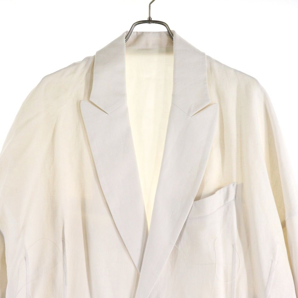 sulvam (サルバム) Linen Single Coat リネンシングルコート ピークド