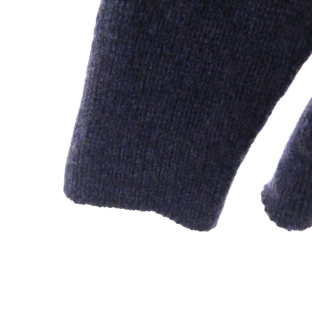 AURALEE ダークネイビー タートルネックニット AURALEE (オーラリー) CAMEL WOOL MIX KNIT TURTLE NECK キャメル