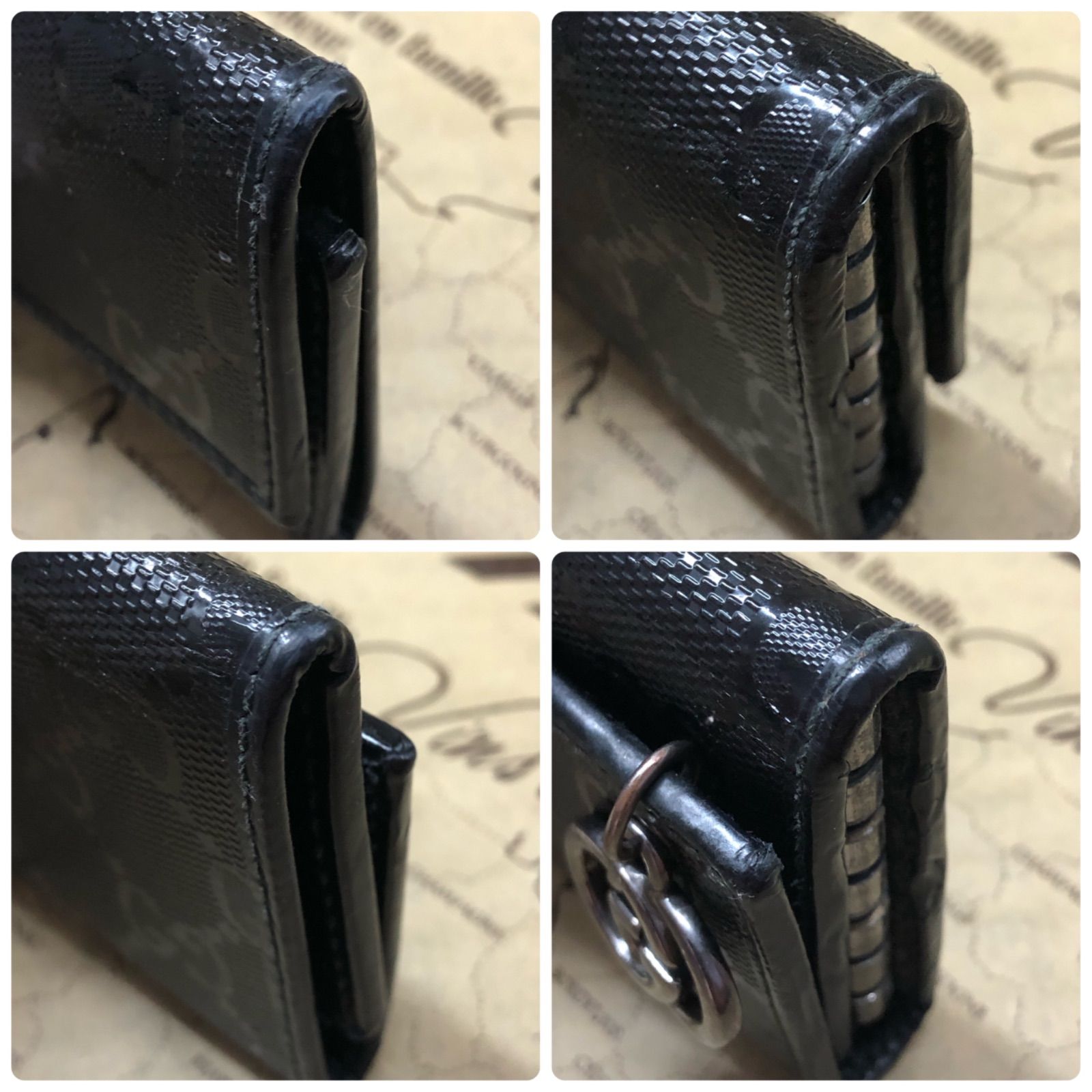 グッチ キーケース 6連 鍵 GGインプリメ 黒 FX467 - メルカリ