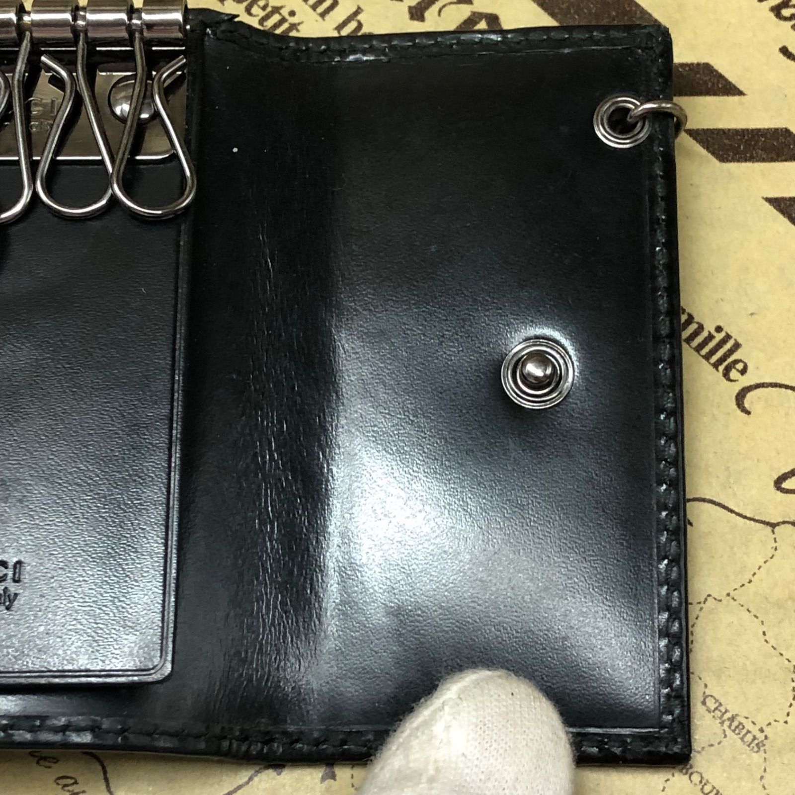 グッチ キーケース 6連 鍵 GGインプリメ 黒 FX467 - メルカリ