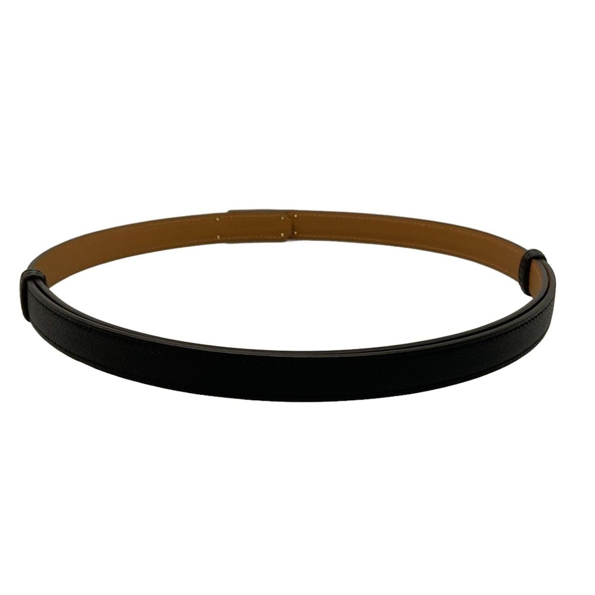 HERMES(エルメス) ベルト美品 ケリー・ポケット 18 黒 ゴールド金具