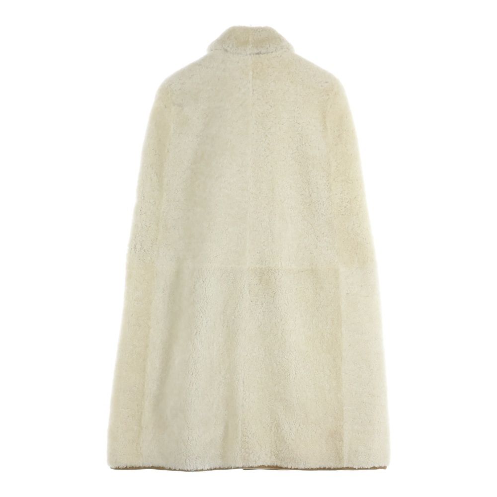 美品☆Saint Laurent Paris☆ケープコート/ポンチョ/コート SAINT LAURENT PARIS (サンローランパリ) ラムレザー ムートン