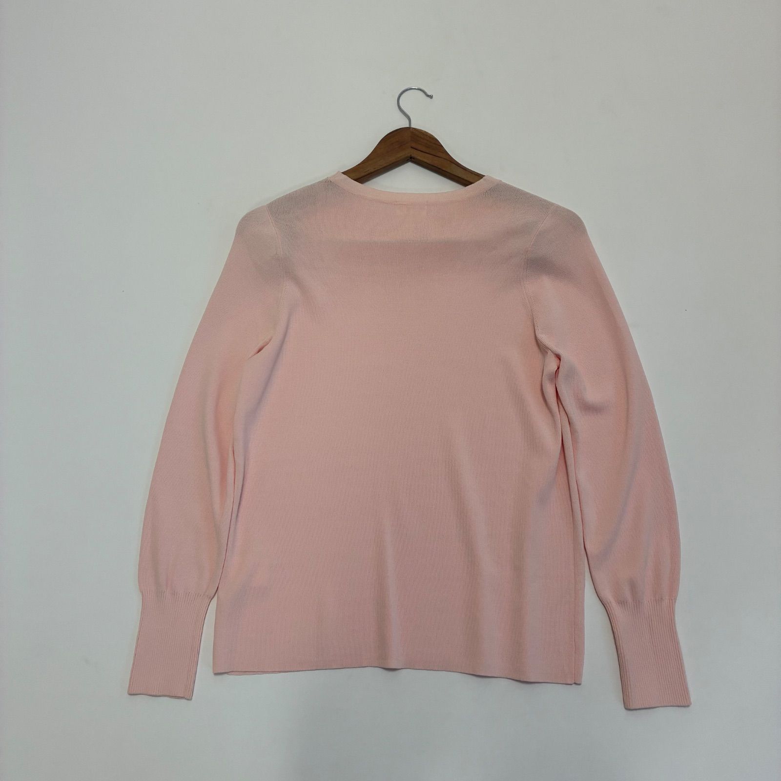 美品☆SONO ソーノ☆肩章パールボタンニット セーター 1 ピンク 【公式 