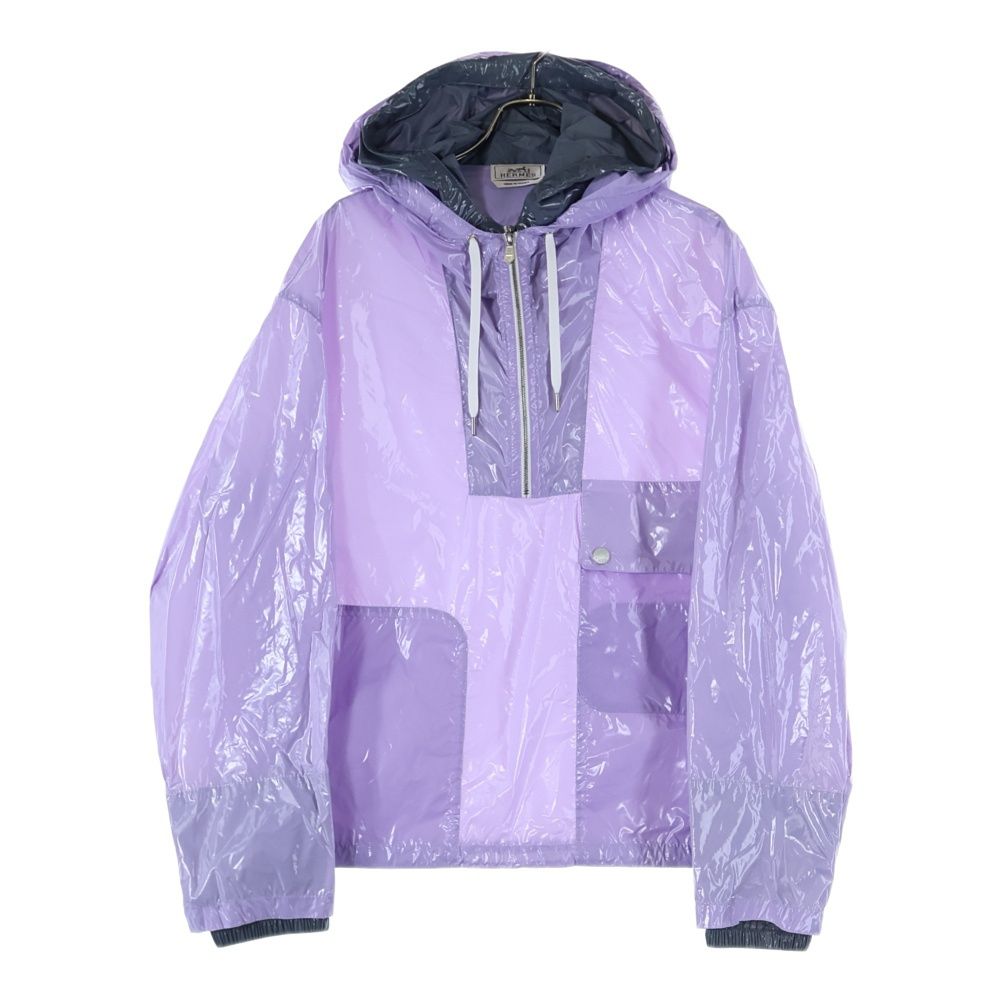 HERMES (エルメス) セリエボタン ナイロン ハーフジップ アノラック