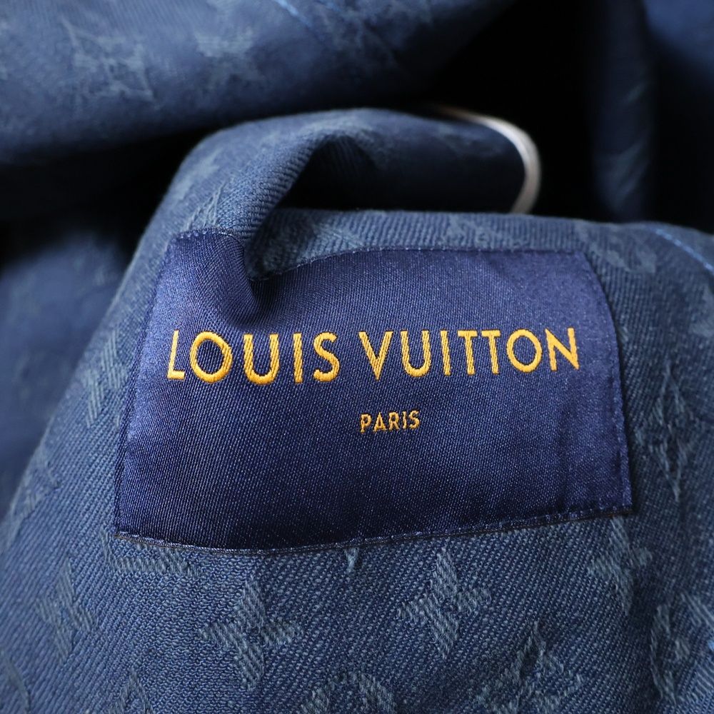 LOUIS VUITTON デニムジャケット　総柄　モノグラム　ジャガード LOUIS VUITTON (ルイヴィトン) 19AW モノグラム総柄ジャガード デニム