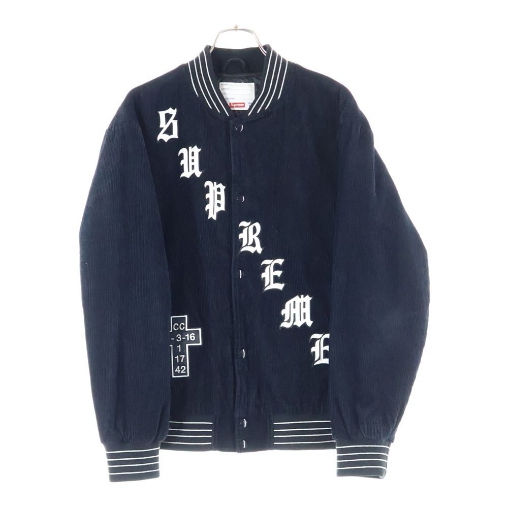 SUPREME (シュプリーム) 18SS Old English Corduroy Varsity Jacket