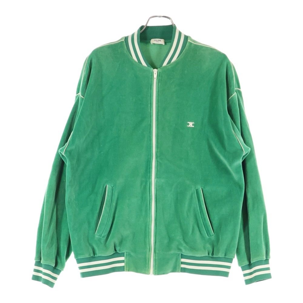 極美品✨CELINE トリオンフ刺繍 ベロア トラックジャケット ダークブラウン CELINE（セリーヌ） 新品同様/国内正規/21年製 2Y168679I トリオンフ