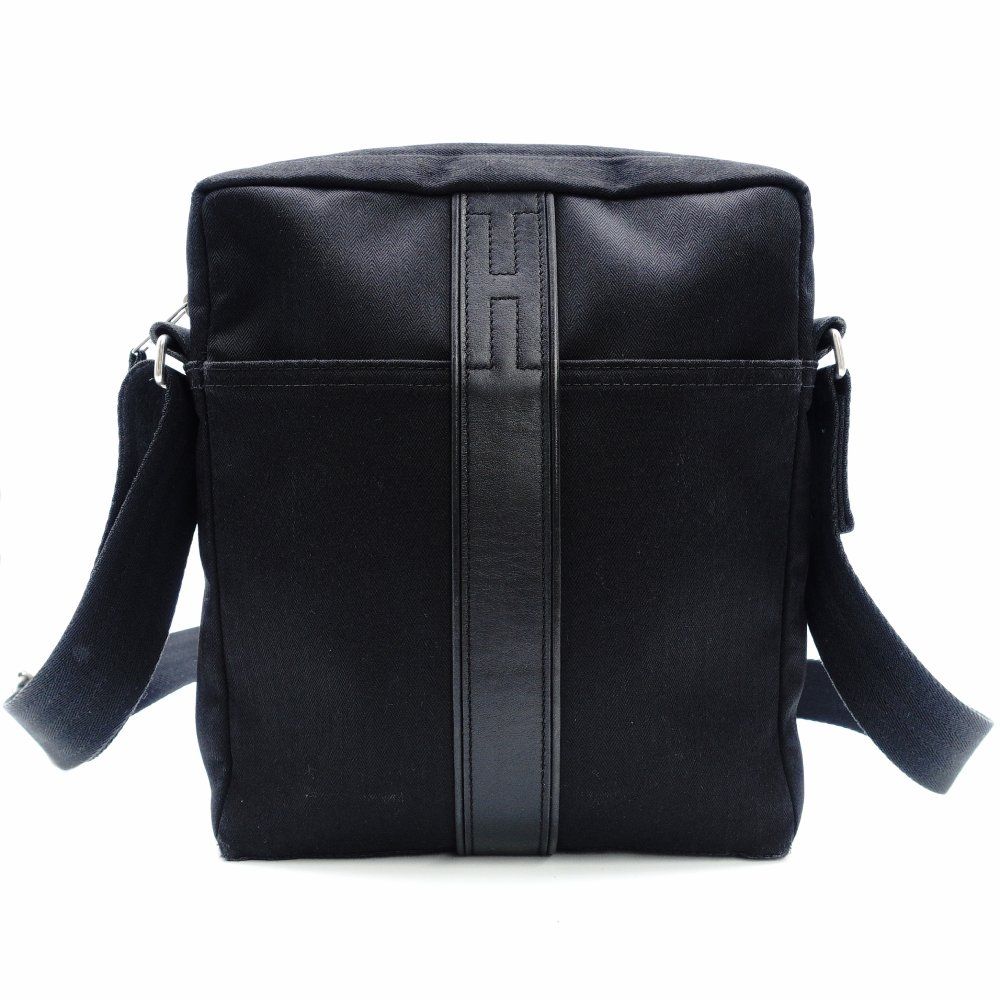 エルメス アカプルコ ショルダーバッグ エルメス HERMES アカプルコ PM ショルダーバッグ ブラック キャンバス