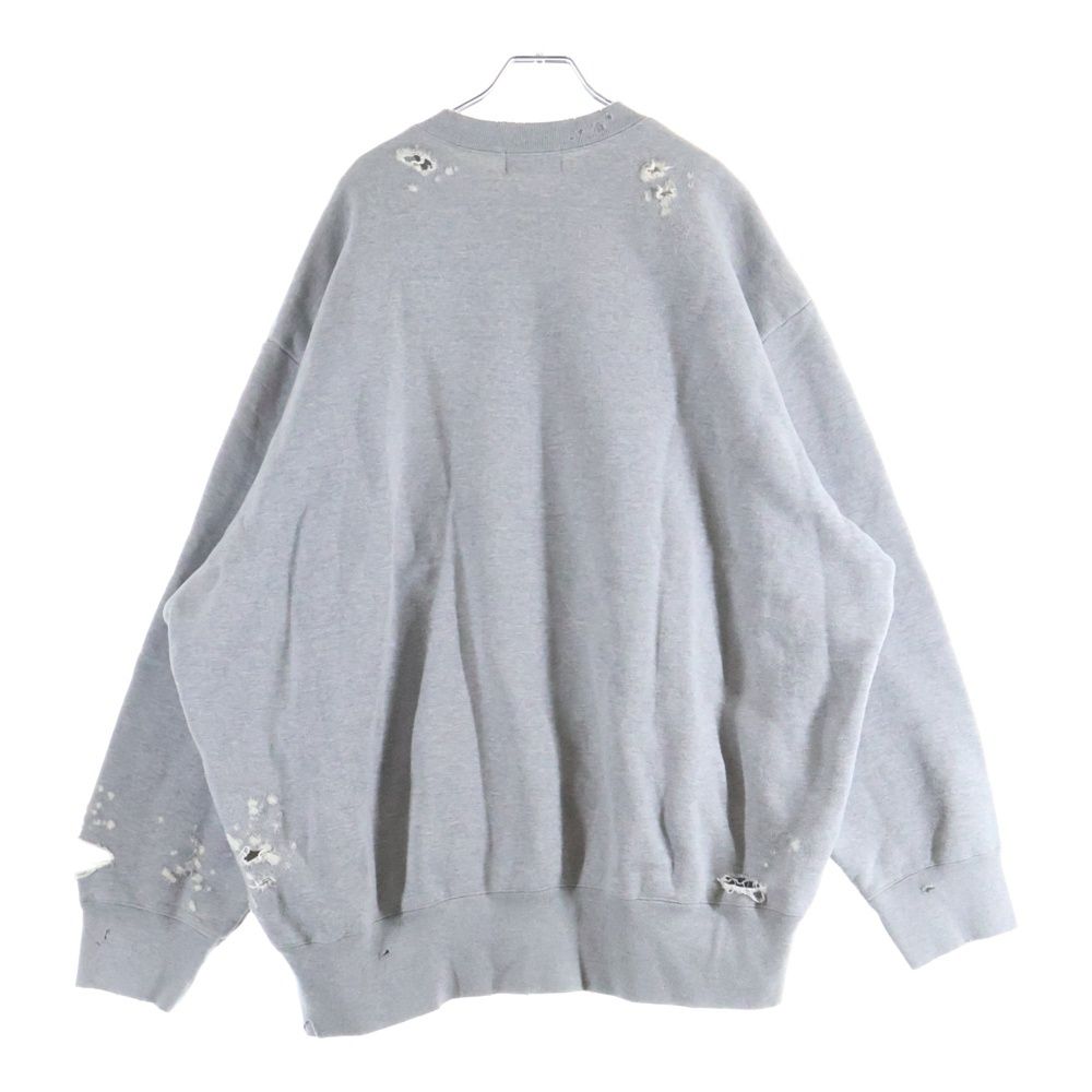 kolor (カラー) 24AW ダメージ加工 フォトグラフィックプリント クルー