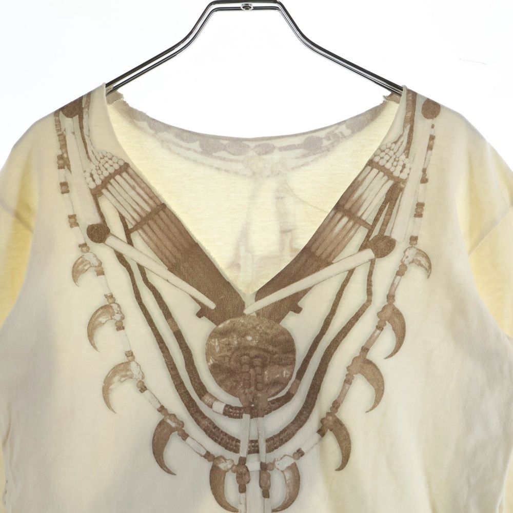 IF SIX WAS NINE (イフシックスワズナイン) Vネック 騙し絵 ロング