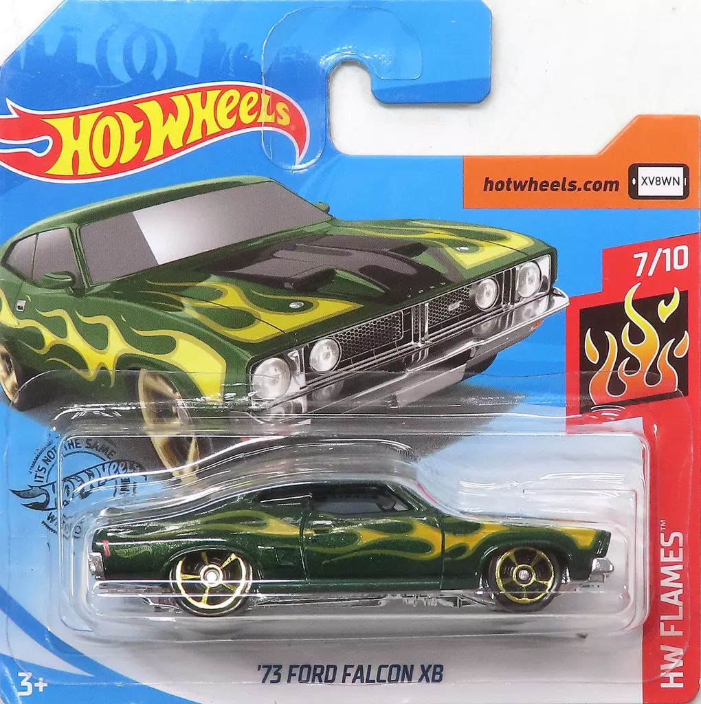 中古】ミニカー 1/64 '73 FORD FALCON XB(グリーン×イエロー) 「Hot