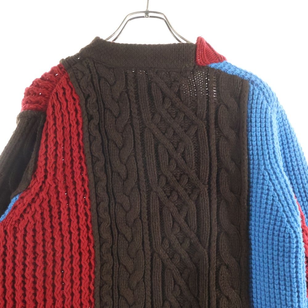 Sacai (サカイ) 18AW ニットライダーズジャケット 18-01836M マルチ