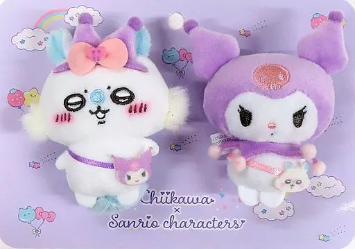 中古】アクセサリー(非金属) モモンガ×クロミ ペアブローチ 「ちいかわ