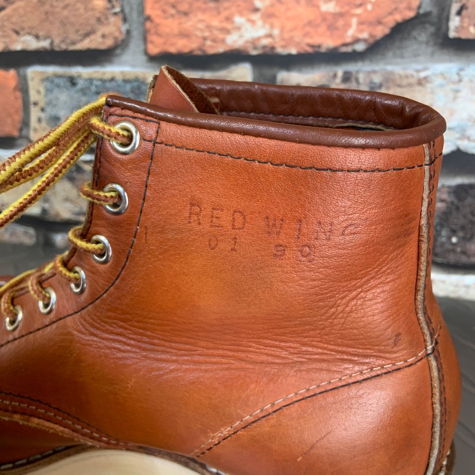 ☆REDWING 875 アイリッシュセッター 旧四角犬タグ 1990年製 US7E JP25