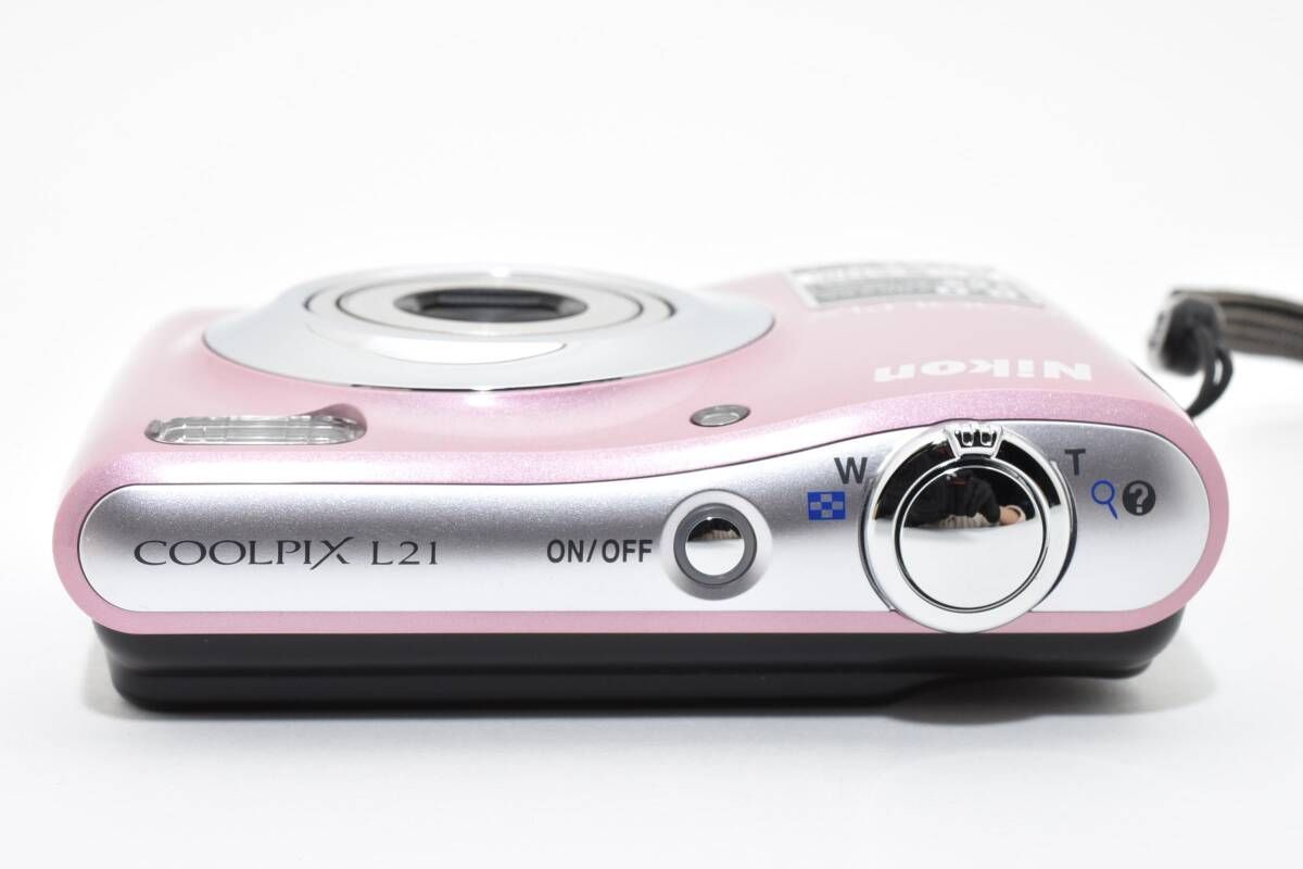 【動作品・転送特典無料有・単三使用】Nikon coolpix L21 PINK ☆極上品☆ニコン Nikon COOLPIX L21 ピンク☆ W1212＃3930 - メルカリ