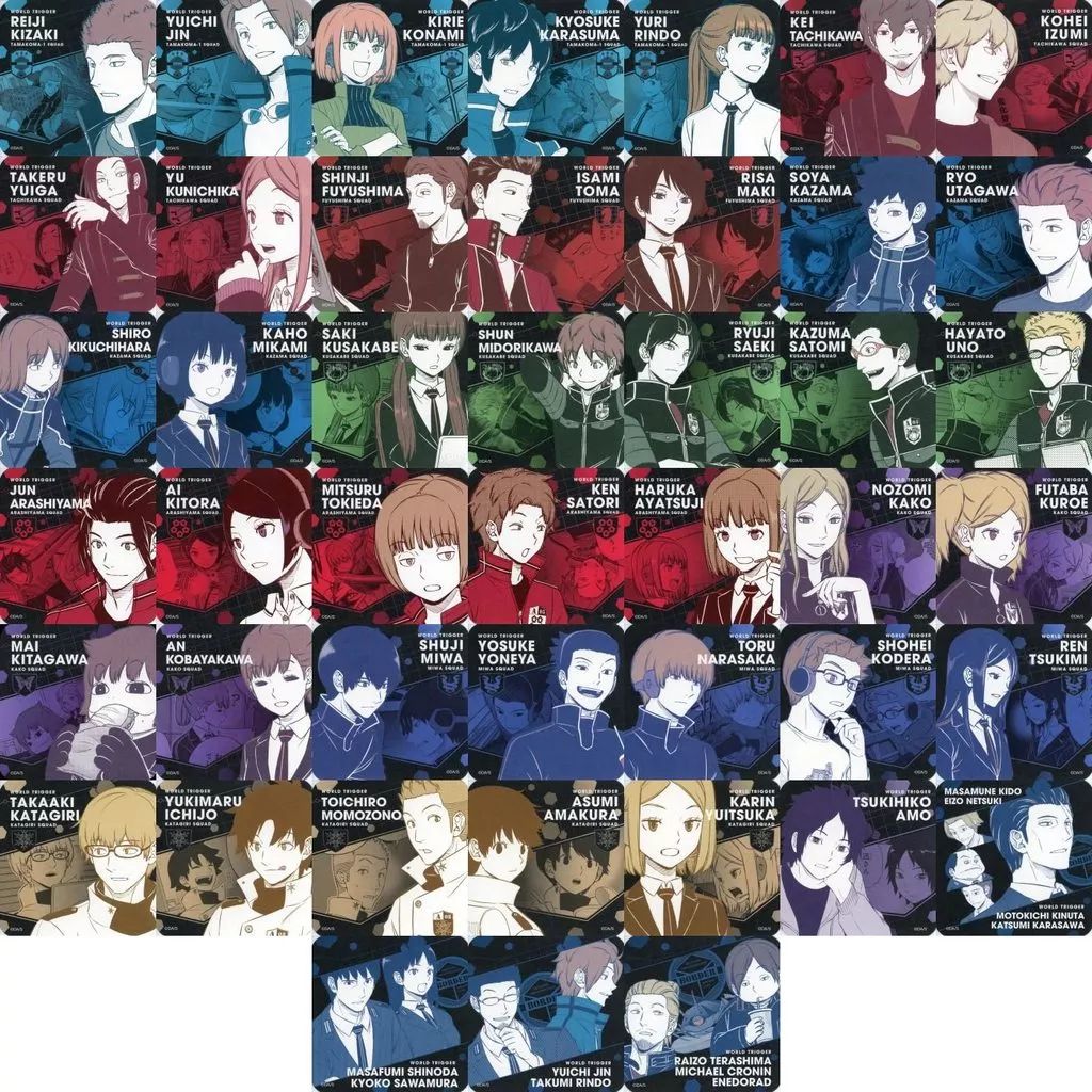 中古】コースター 全45種セット 「ワールドトリガー アートコースター