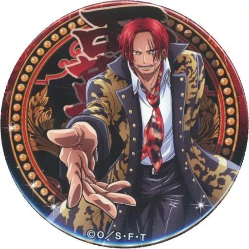 【16日まで販売】ONEPIECE シャンクス 輩缶バッジ セブイレ限定 ワンピース 輩缶バッジ シャンクス セブンイレブン限定