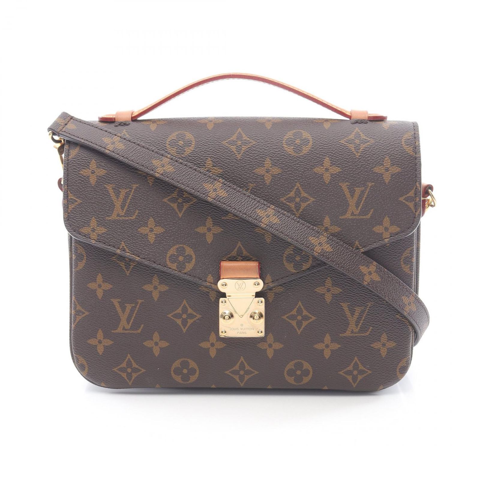 ルイ・ヴィトン LOUIS VUITTON ポシェット メティス MM ハンドバッグ バッグ PVCコーティングキャンバス レザー モノグラム・リバース レディース ブラウン系 / ブラック系 M44876 【中古】 ルイ・ヴィトン LOUIS VUITTON ハンドバッグ ポシェット メティス MM