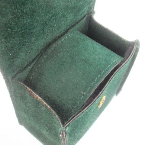 ロレックス ROLEX 時計ケース スエードレザー 本革 緑 グリーン /MN10