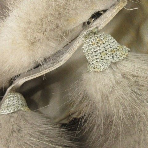 ノーブランド ショール サファイアミンク 毛皮 ストール ケープ グレー