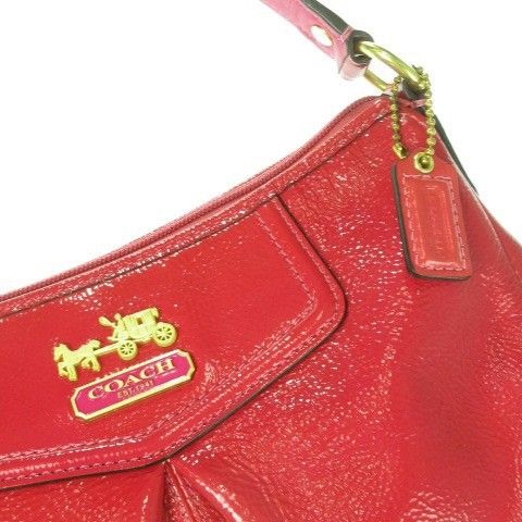 【お買い得】COACH ショルダーバッグ レザー 赤 コーチ COACH コーチ レザーバッグ COACH アウトレット アンディ