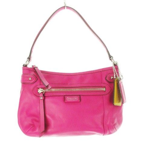 未使用品 コーチ COACH 2way ショルダーバッグ レザー 本革 ピンク 