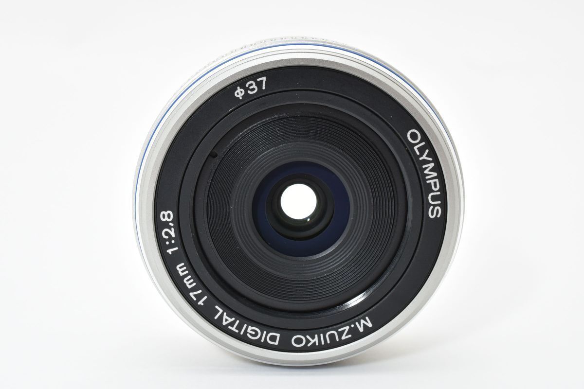 美品 OLYMPUS M.ZUIKO DIGITAL 注文 17mm F2.8 シルバー AYM5153#66
