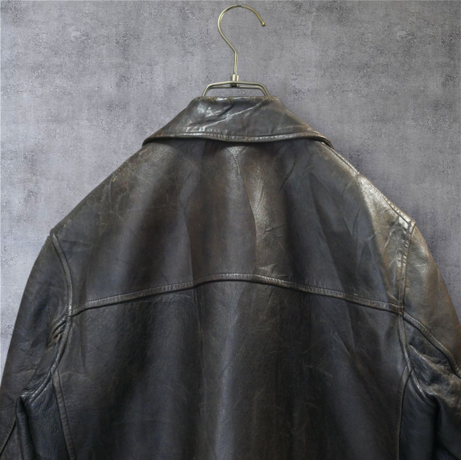 名作】80s フランス製 M.I.C. Cuir ダークブラウン 焦げ茶 濃茶